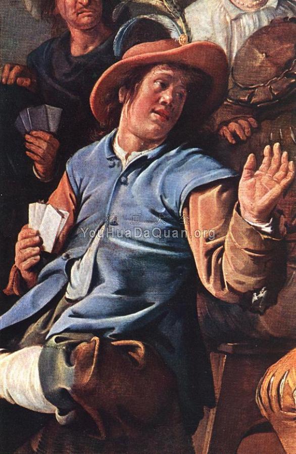 The Denying of Peter, detail - 扬·米恩瑟·莫勒纳尔